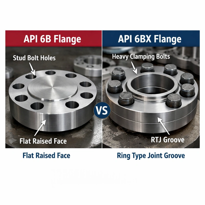 difference between api 6b and 6bx flanges