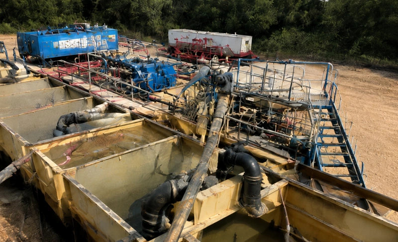 drilling mud return system degasser hose