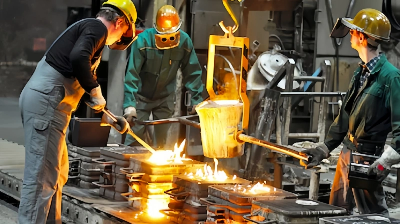 flange casting method