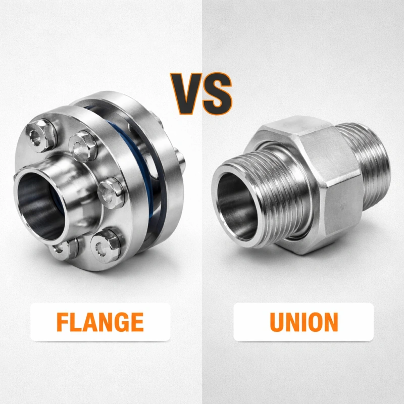 flange vs union