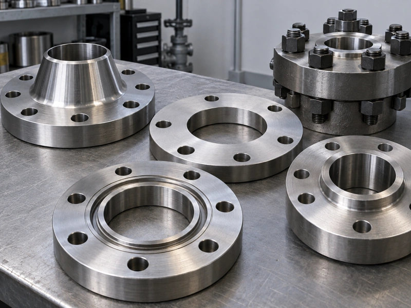 raised face flat face and rtj flanges