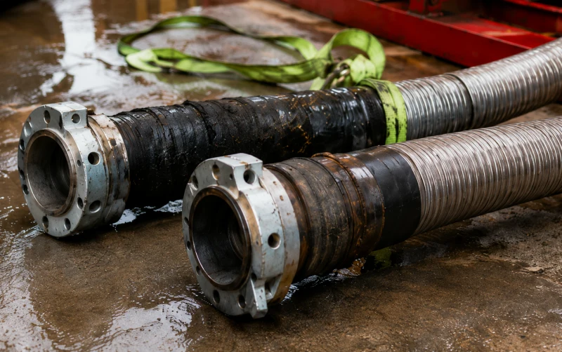 choke and kill hose fittings checked for damage