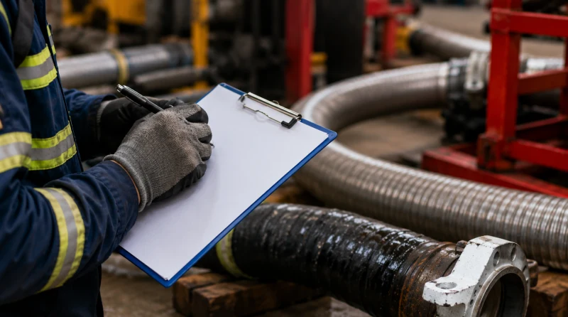 choke and kill hose inspection record in workshop