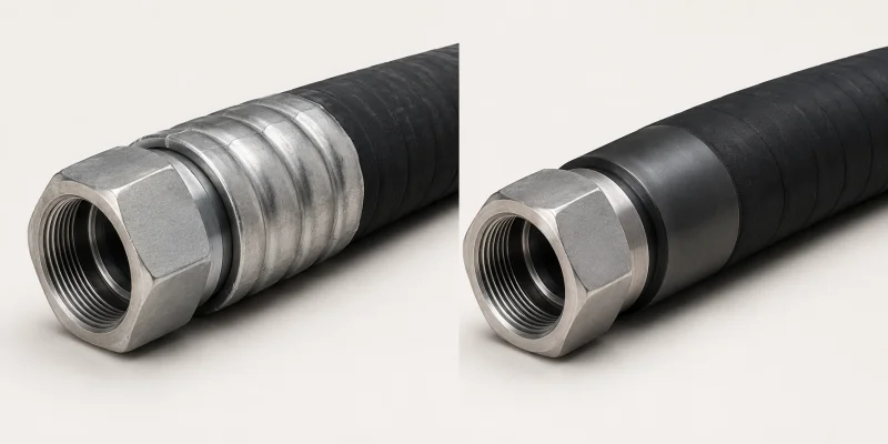 crimped vs bonded frac hose
