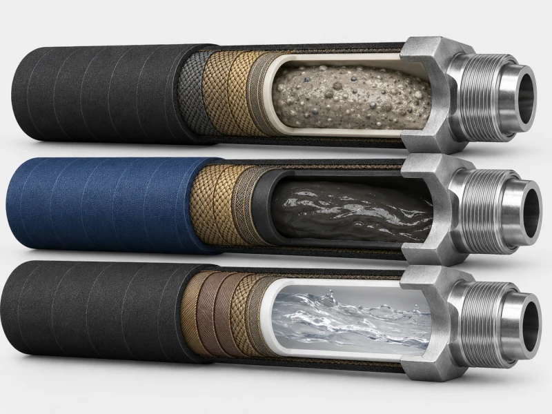 oilfield hoses for slurry mud and frac fluid
