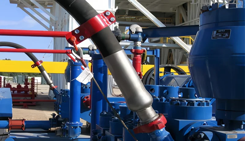 testing and quality check frac hose after repair