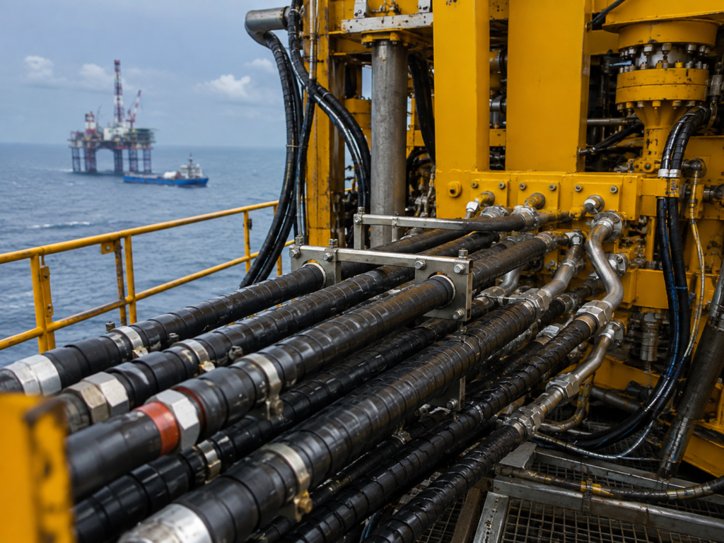 api 7k rotary hose on offshore drilling rig