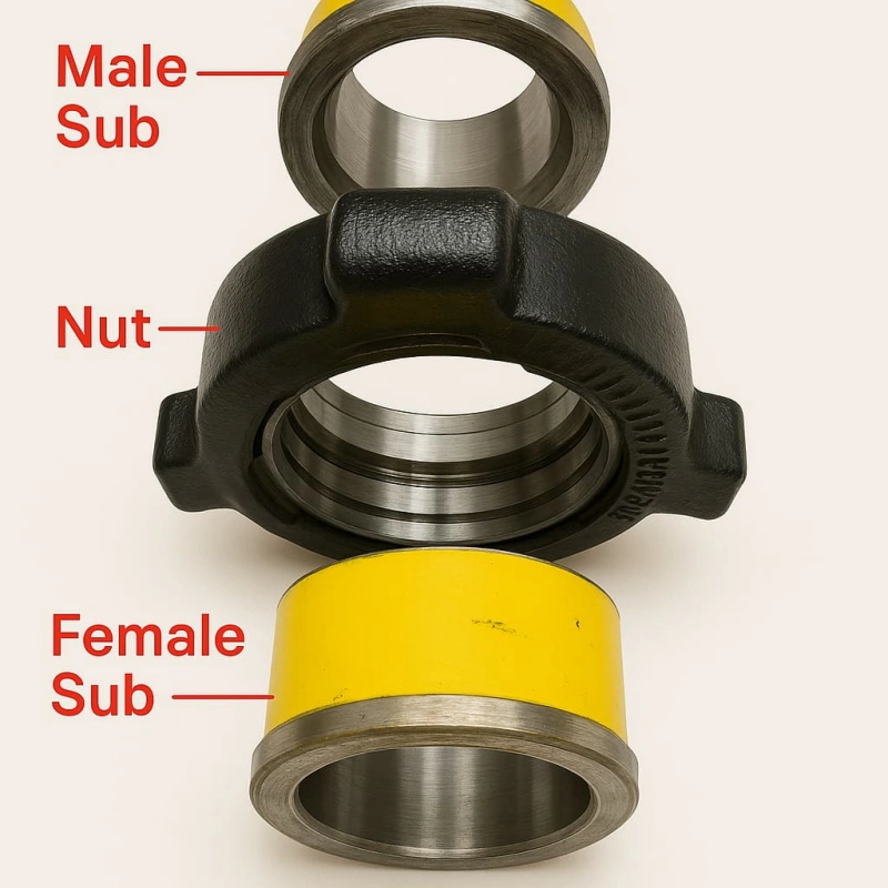 how to identify hammer union male and female