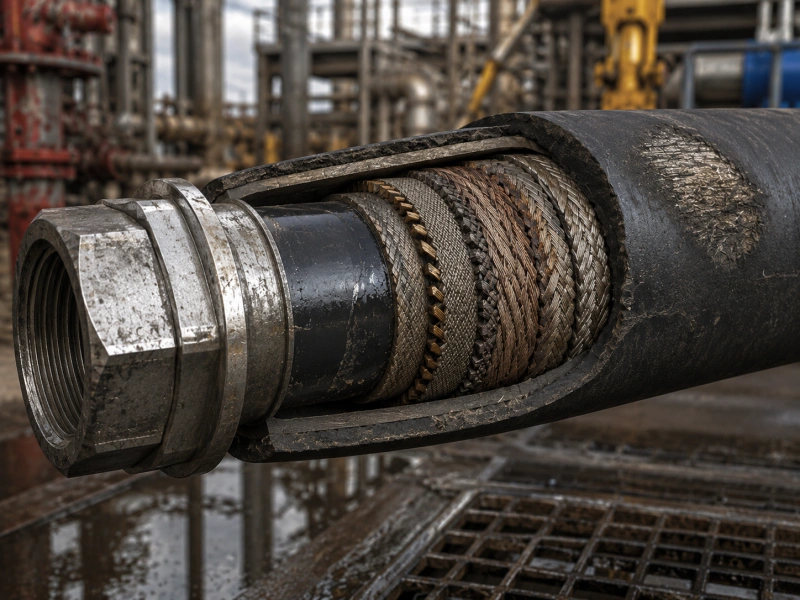 oilfield hose cutaway
