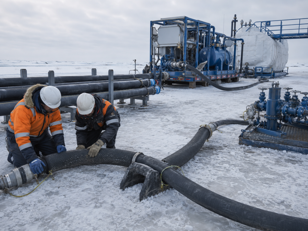 winter well service and fluid transfer